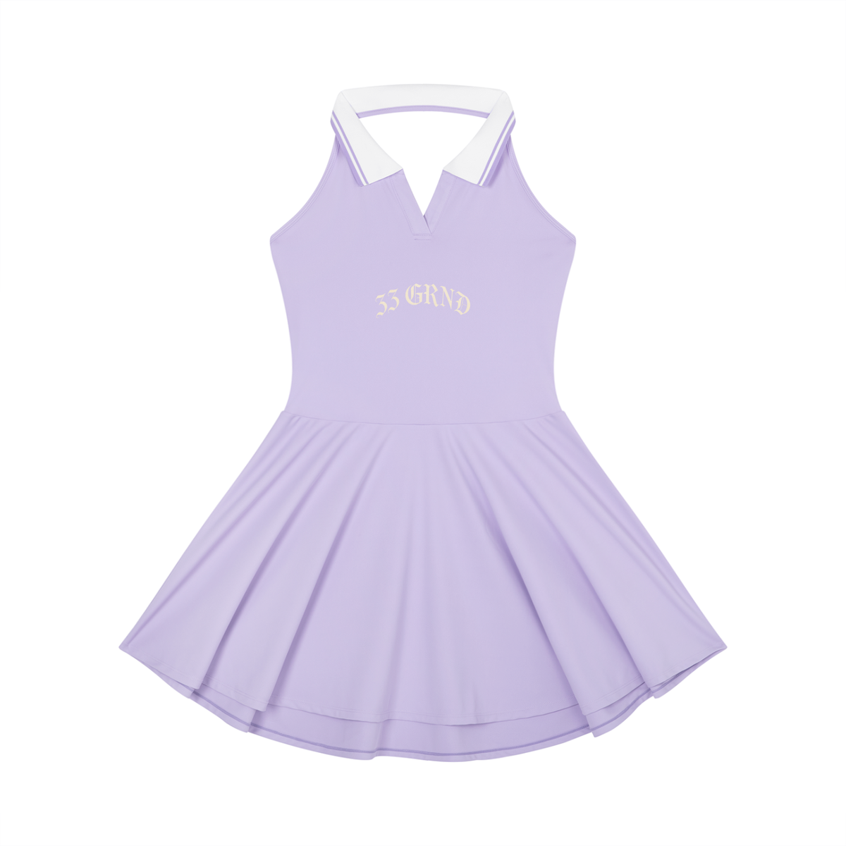 Women's Collared Halter A-Line Tennis Dress